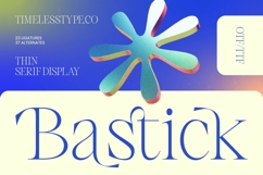 Bastick - Thin Serif Display Product Image 1