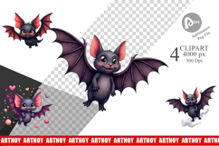 Clipart Bat and Wing Variations Product Image 1