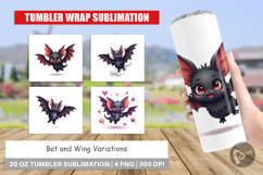 Tumbler Bat and Wing Variations Product Image 1