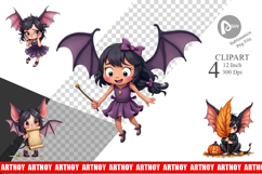Bat Fairy Mishaps Clipart Product Image 1