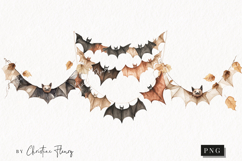 Cozy Halloween Bat Garland | Halloween PNG Product Image 1