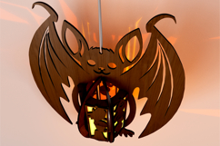Laser Cut Halloween Bat Candlestick / Tealight Holder Set 2 Product Image 7