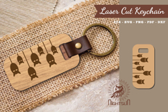 Bat Laser Cut Keychain Product Image 1