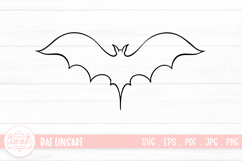 Bat Lineart SVG Cut File Product Image 1