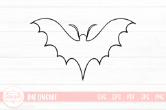 Bat Lineart SVG Cut File Product Image 1