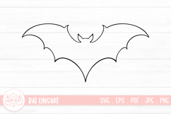Bat Lineart SVG Cut File Product Image 1