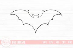 Bat Lineart SVG Cut File Product Image 1