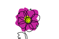 Minimalist Botanical Line Art Flower Set 6 Elements Product Image 10