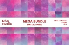 Watercolor Abstract Digital Paper Bundle - 490 Background Product Image 11