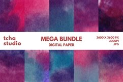 Watercolor Abstract Digital Paper Bundle - 490 Background Product Image 13