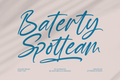 Baterty Spotteam Elegant Brush Font Type Product Image 1