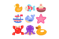 bath toy set cartoon Product Image 1