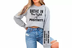Bathe In The Light Of Sleeve SVG, Positive SVG Design Product Image 2