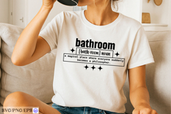 Funny Bathroom Definition SVG PNG Design Product Image 2