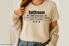 Funny Bathroom Definition SVG PNG Design Product Image 3