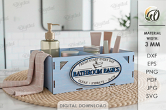 Bathroom Organizer Baskets Bundle Laser Cut. Storage Box SVG Product Image 8