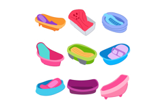 bathtub baby set cartoon Product Image 1