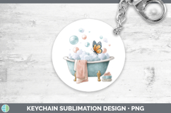 GorgeousBathtub Keychain design.
