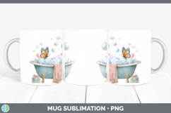 GorgeousBathtub Mug Wrap design.
