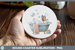 GorgeousBathtub Round Coaster design.