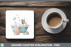 GorgeousBathtub Square Coaster design.