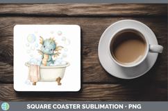 GorgeousBathtub Square Coaster design.