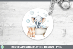 GorgeousBathtub Keychain design.