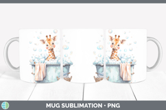 GorgeousBathtub Mug Wrap design.