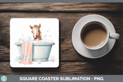 GorgeousBathtub Square Coaster design.