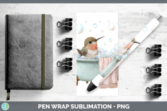 GorgeousBathtub Pen Wrap design.