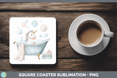 GorgeousBathtub Square Coaster design.