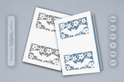 Bats and Floral Greeting Card Papercut SVG Product Image 1