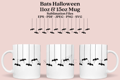 bats halloween coffee mug sublimation wrap glass mug wrap svg presized for 11oz and 15oz glass mug are sublimation files