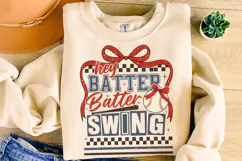 Hey Batter Batter Swing PNG, Baseball Coquette PNG, Game Day Product Image 3