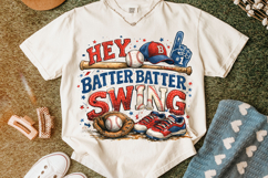 Hey Batter Batter Swing, Baseball Game Day PNG, Baseball Mom Product Image 4