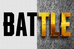 Battle 3D editable text effect Product Image 2