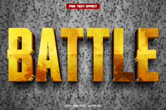 Battle 3D editable text effect Product Image 1