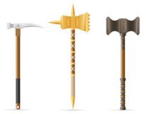 old war medieval weapon stock vector illustration Product Image 9