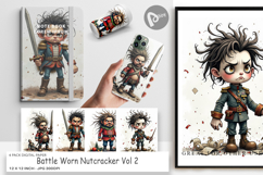 Digital Paper Battle Worn Nutcracker Product Image 1