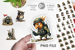 Battlefield Critters Sticker Product Image 1