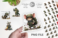 Battlefield Critters Sticker Product Image 1