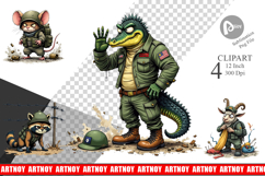Battlefield Critters Clipart Product Image 1