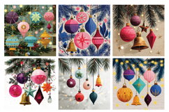 Whimsical Baubles Vol.1 Digital Paper, 40 PNG and JPEG Product Image 4