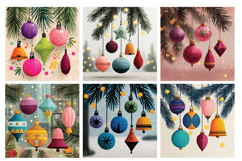 Whimsical Baubles Vol.1 Digital Paper, 40 PNG and JPEG Product Image 7