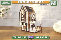 Bavarian Tea House Laser Cut Bundle | Tea Bag Dispenser |CNC Product Image 9