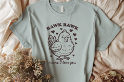 Bawk Bawk Means I Love You SVG PNG Cute Chicken Valentine Product Image 2