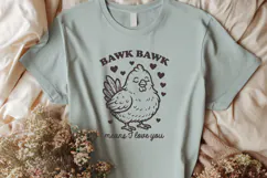 Bawk Bawk Means I Love You SVG PNG Cute Chicken Valentine Product Image 2