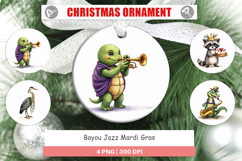 Bayou Jazz Mardi Gras Ornament Product Image 1