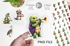 Bayou Jazz Mardi Gras Sticker Product Image 1