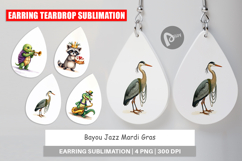 Bayou Jazz Mardi Gras Earring Product Image 1